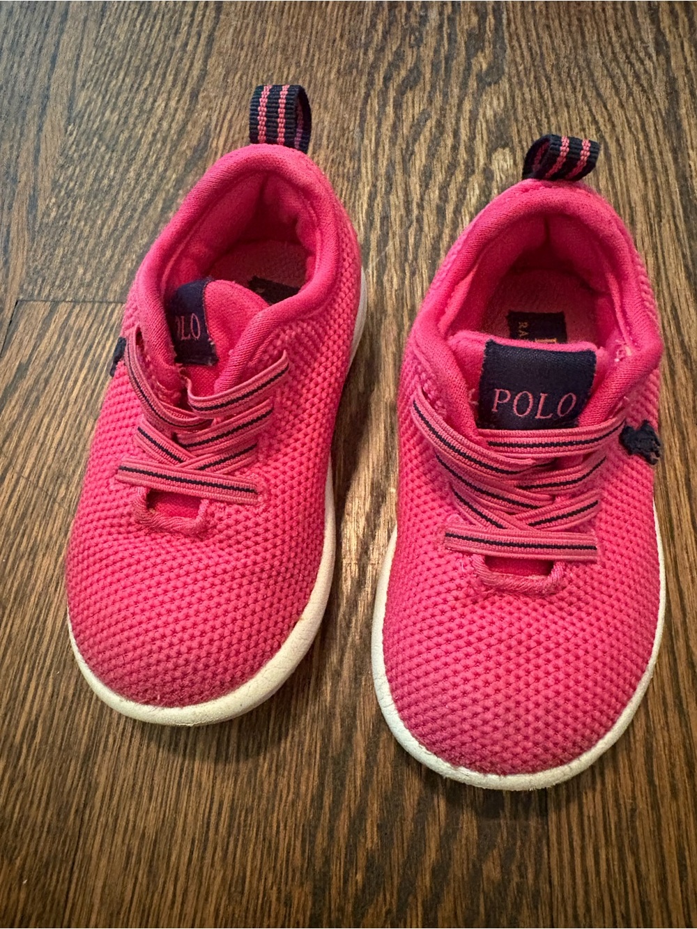 Polo by Ralph Lauren Bright Pink Knit Slip-On Toddlers' Sneakers